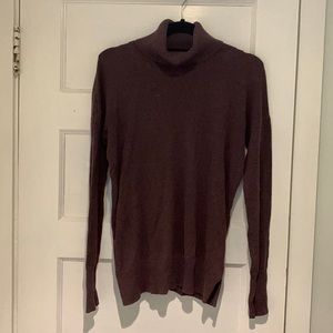 Purple Turtleneck Sweater